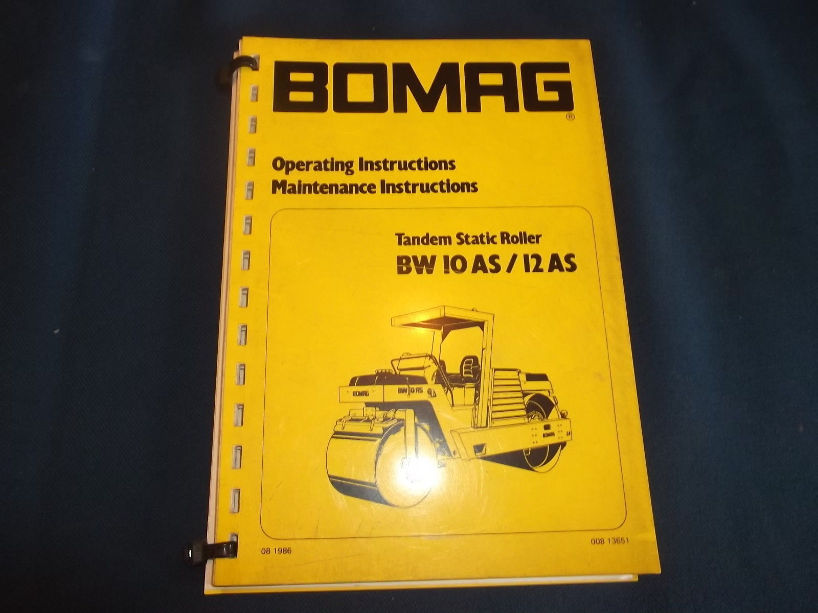 Repair manual Bomag Asphalt Manager Tandem Roller is a catalog of dealer documentation, which contains manuals on repair and maintenance, description of ...