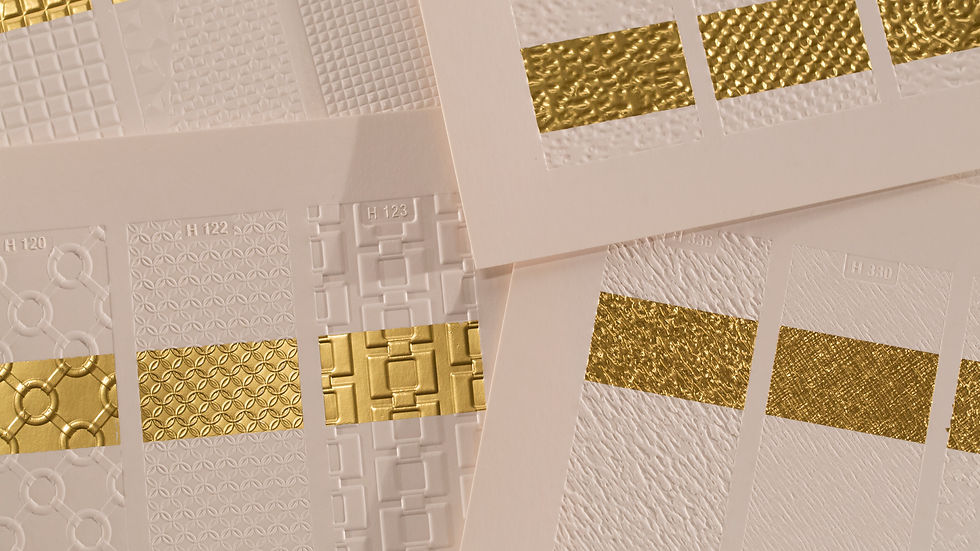 Fine embossing & Foil Stamping