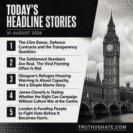 Today’s Headline Stories 31 August 2026
