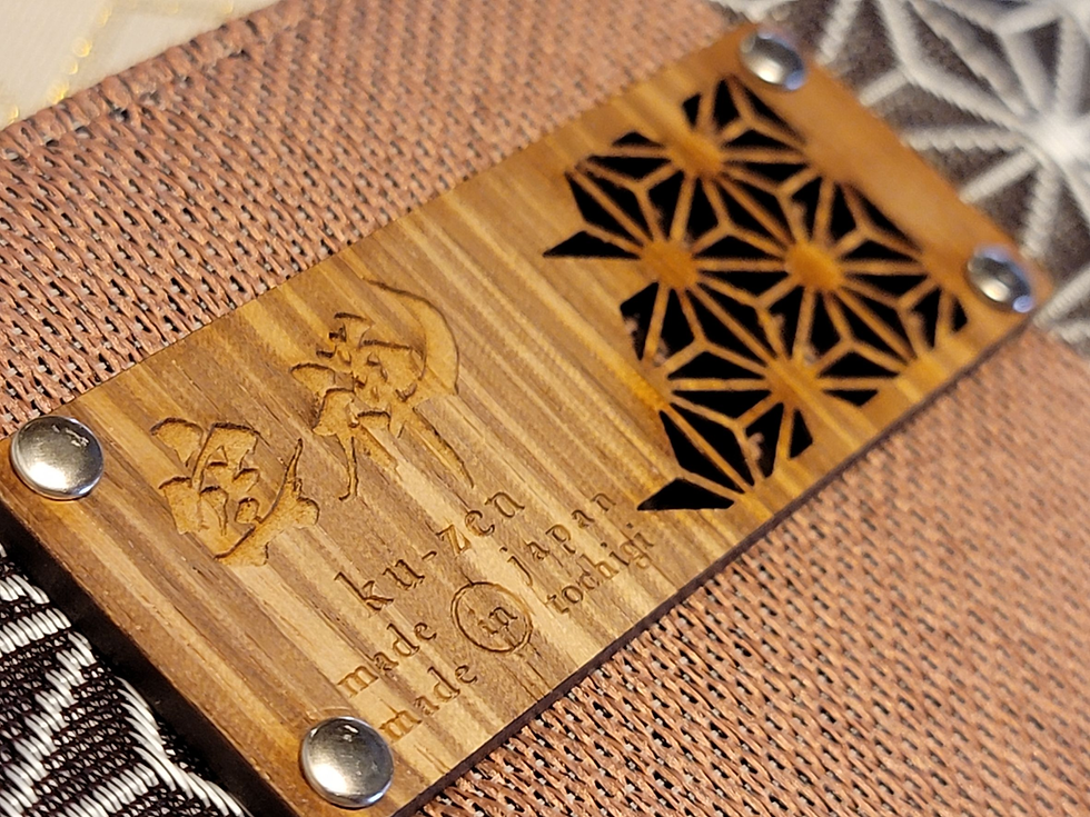 Hình thu nhỏ: Bộ 2 món họa tiết lá gai "hoa anh đào" (túi tote, ví, ví mini)