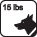 For dogs as small as 15 lbs