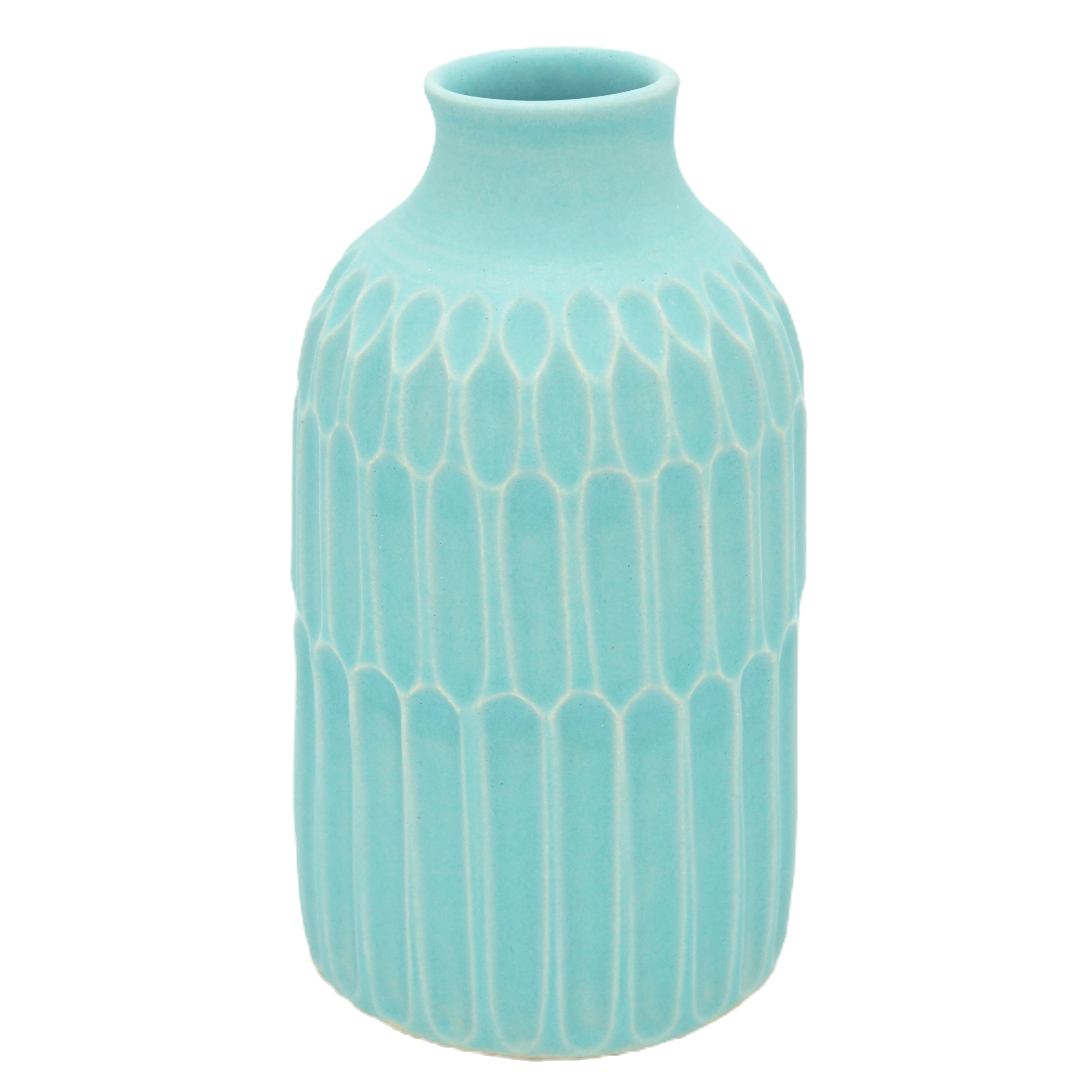 Vase (XL) - Seafoam Facetted