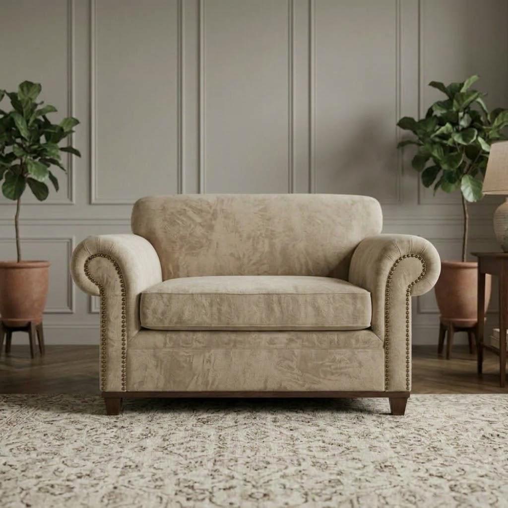 كرسي بذراعين — Le Grand Louis Armchair — الخامة: خشب زان مصمت — الهيكل: زان مصمت
