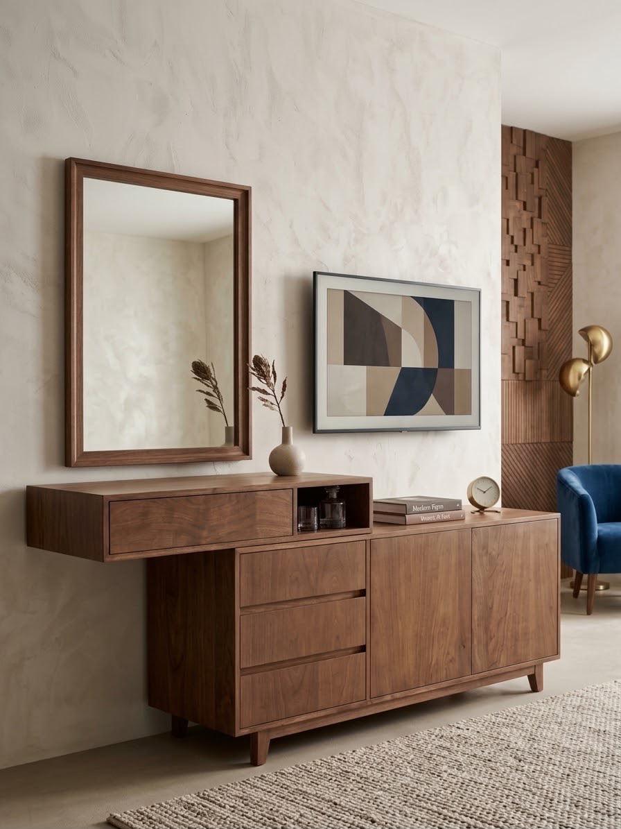 Mid-century frame — Mirrors — Material: Massive beech wood — 2