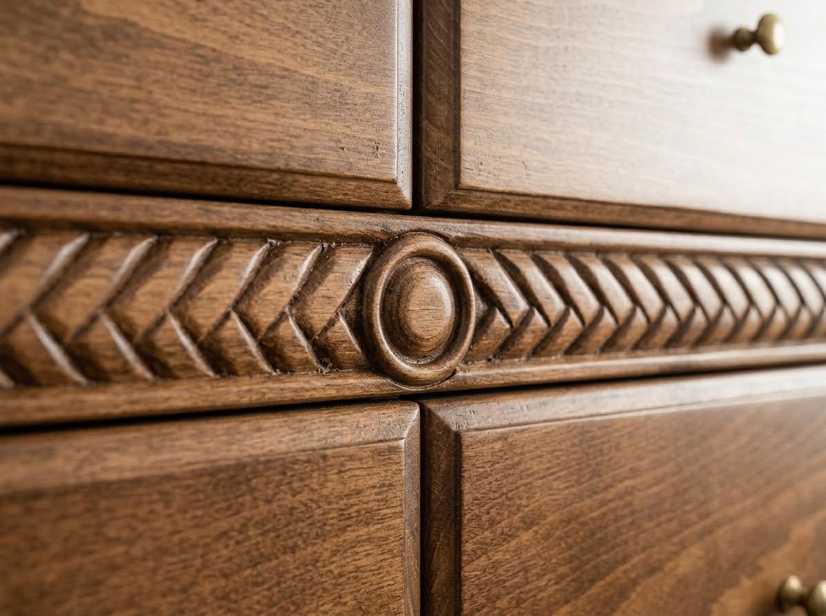تسريحة — The Devonshire chest of drawers — الخامة: زان مصمت "نحت يدوي Oyma" + خشب كونتر طبيعي — القشرة: زان طبيعي — 2