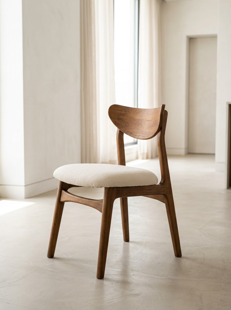 كرسي سفرة — AVA dining chair — الخامة: زان روماني مصمت grade AB high