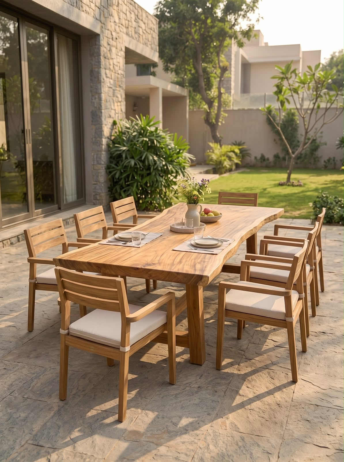 Outdoor African Iroko — Outdoor Tables