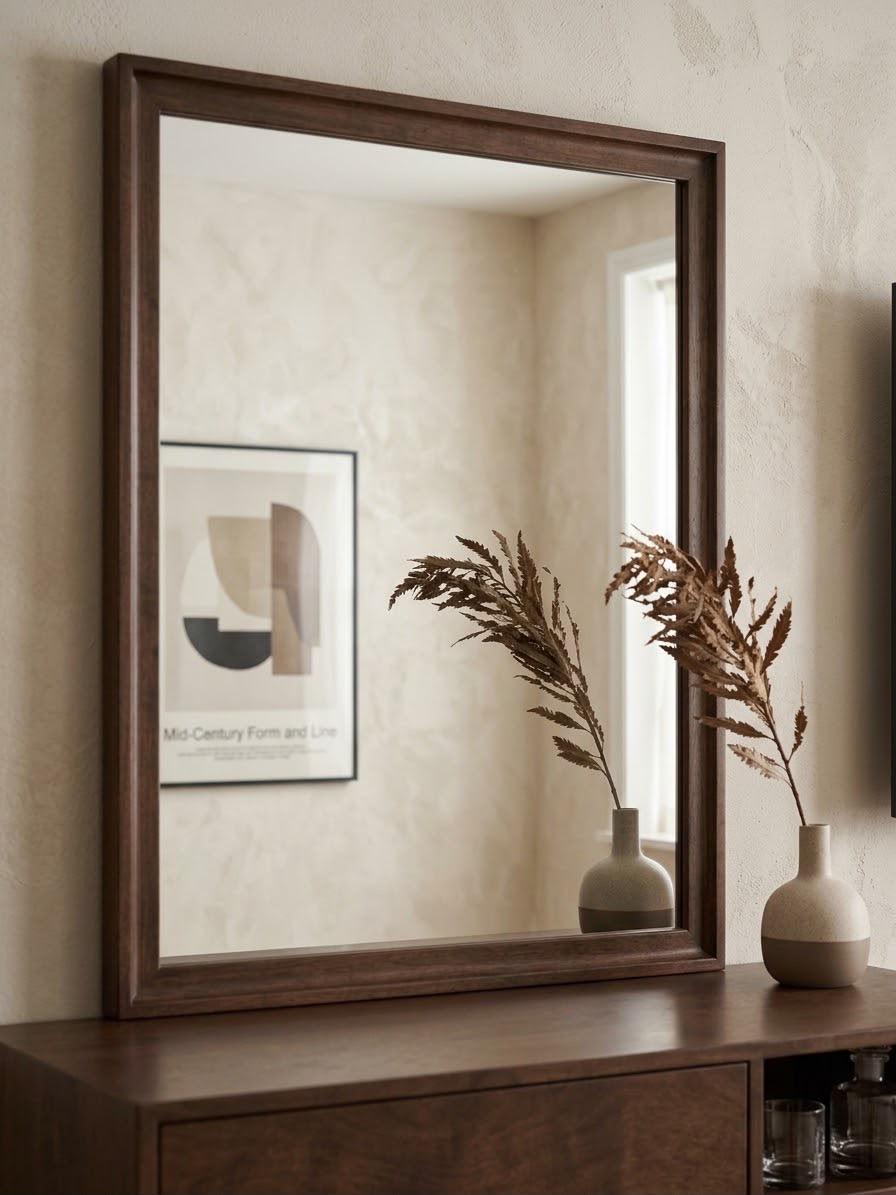 Mid-century frame — Mirrors — Material: Massive beech wood