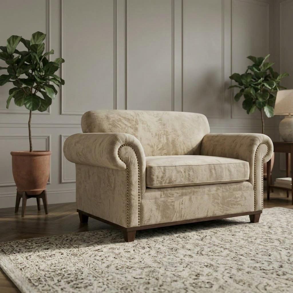 كرسي بذراعين — Le Grand Louis Armchair — الخامة: خشب زان مصمت — الهيكل: زان مصمت — 2