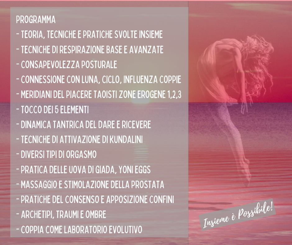 Thumbnail: TANTRA ABC - MASTERCLASS  - CORSO BASE ONLINE - 5 INCONTRI