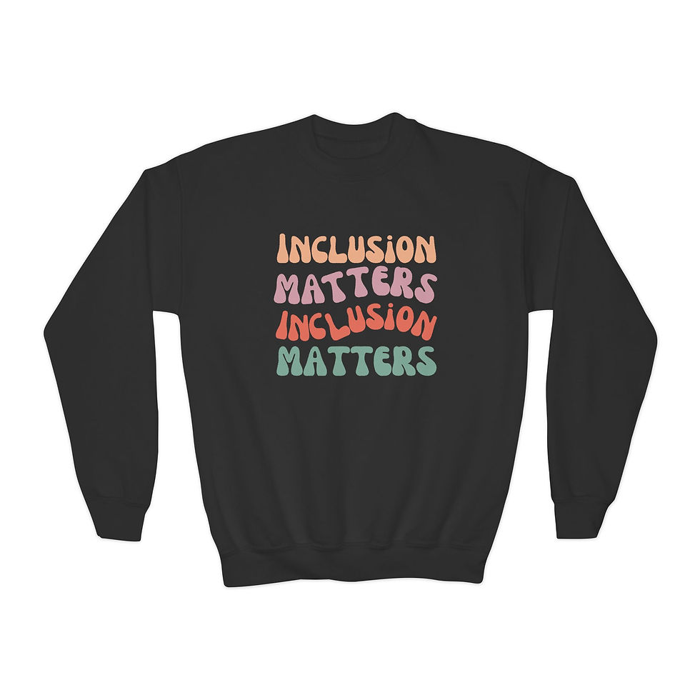 Thumbnail: Inclusion Matters Crewneck Sweatshirt (Youth)