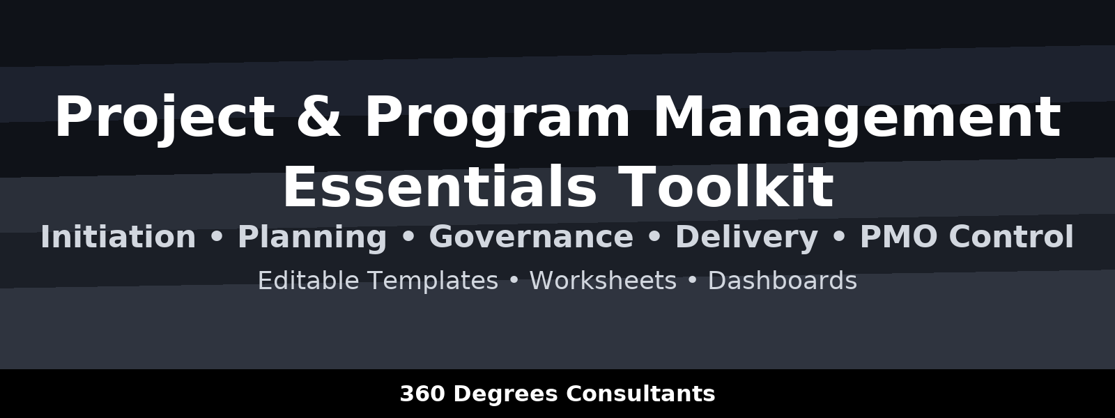 Project and Program Management Essentials Toolkit