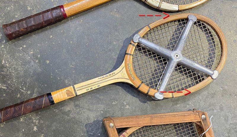 Thumbnail: Lot de 3 raquettes de Tennis Vintage
