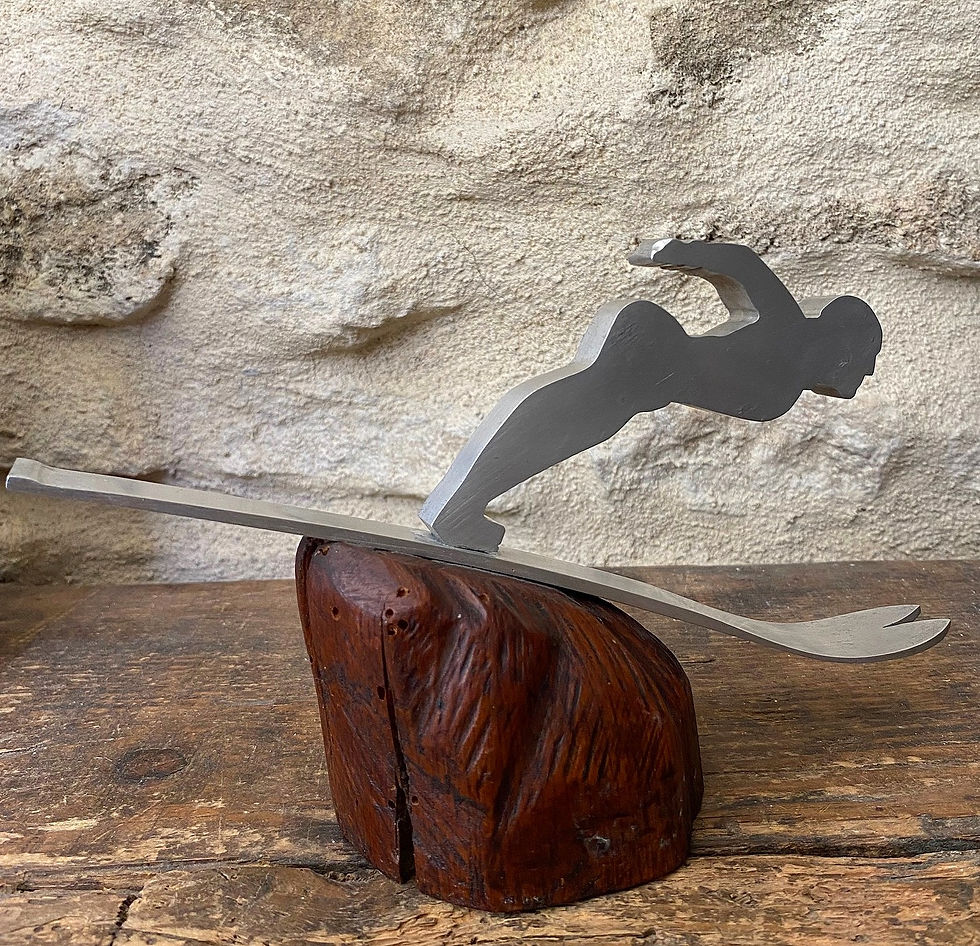 Miniature : Sculpture Ski Montagne