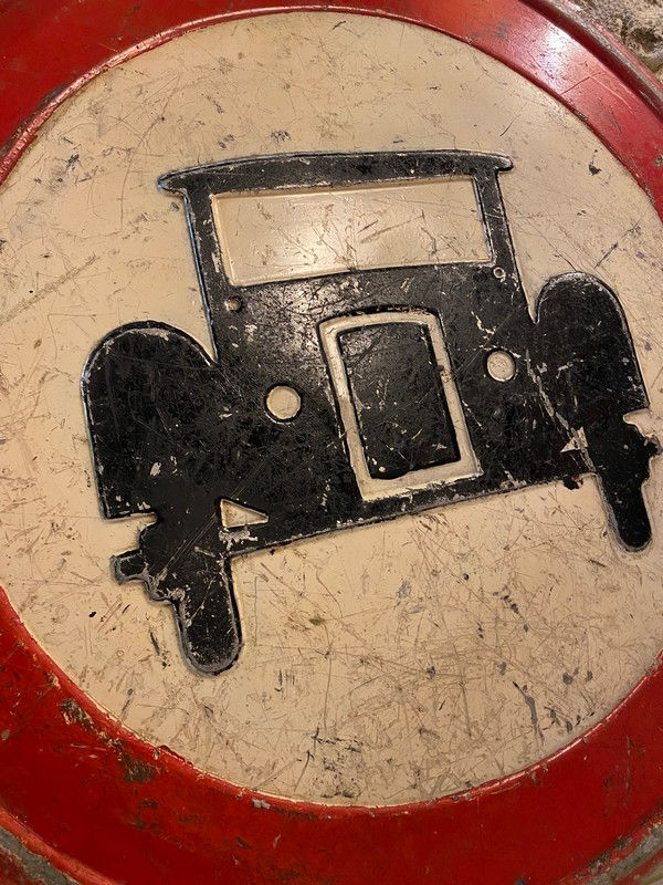 Thumbnail: Rare Panneau Routier 1940's