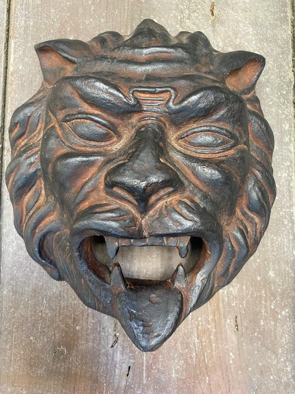 Miniature : Tête de Lion en terre cuite