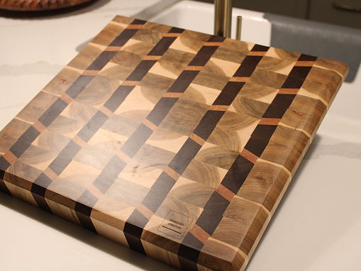 End Grain w/Walnut, Cherry & Maple