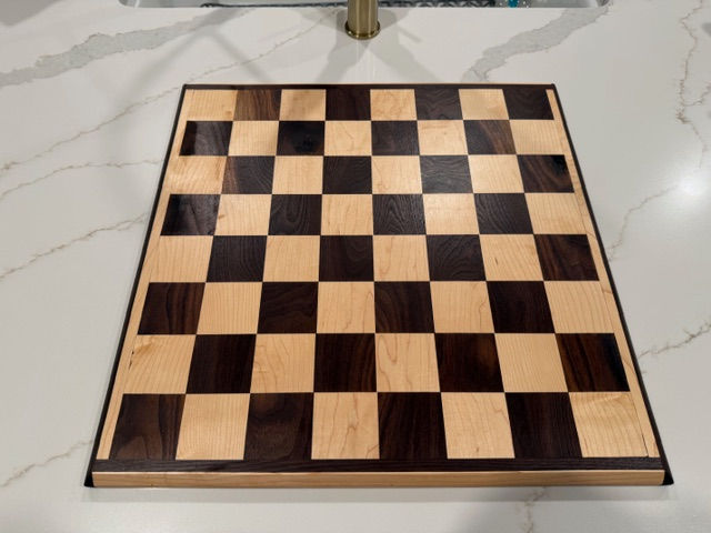 Thumbnail: Solid Walnut & Maple Chess Board