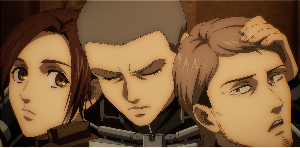 The "funny trio" (in their last frame)
