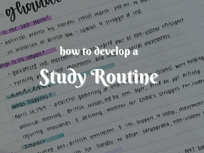 Developing a Study Routine