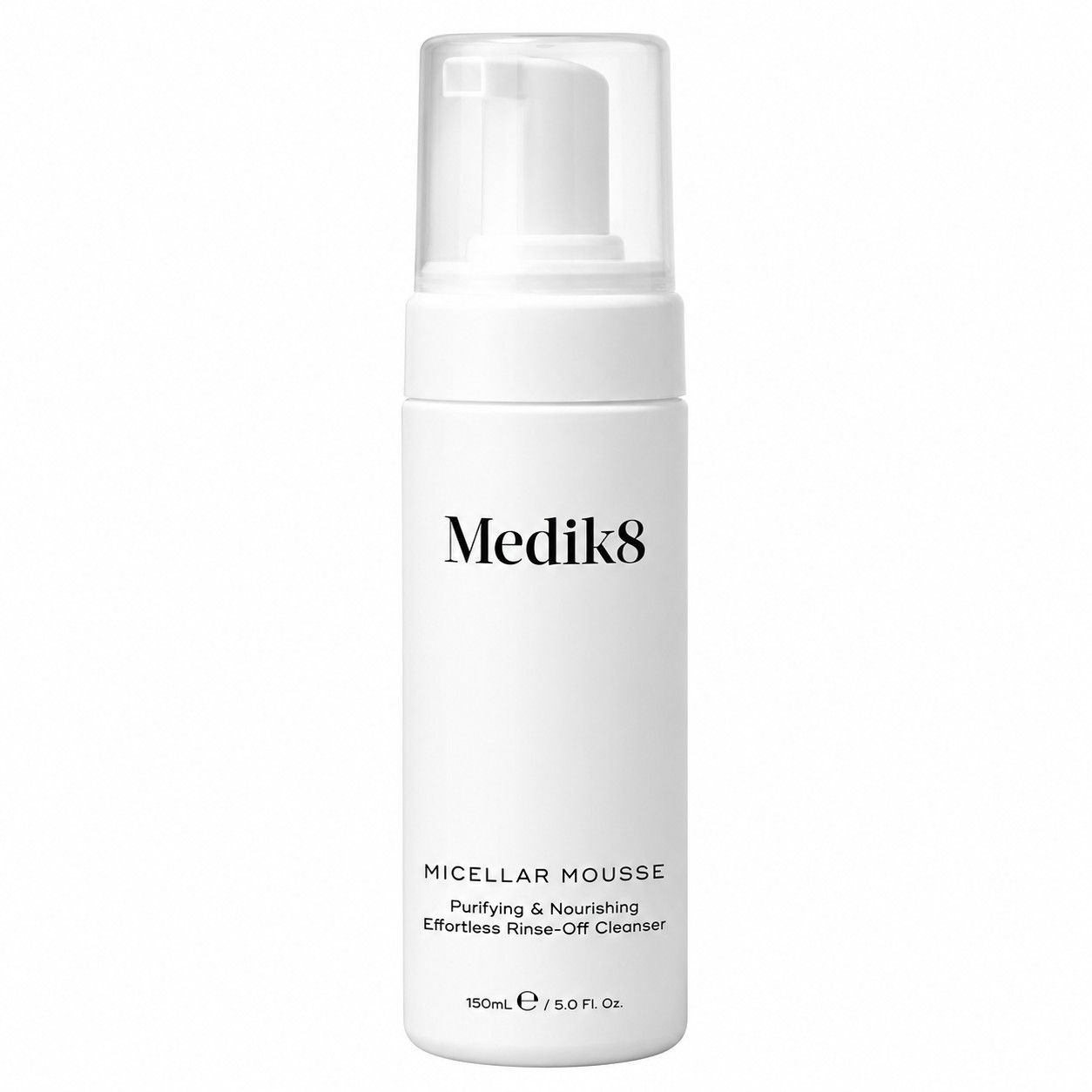 Medik8 Micellar Mousse 150ml lightweight foaming facial cleanser for gentle cleansing and hydration