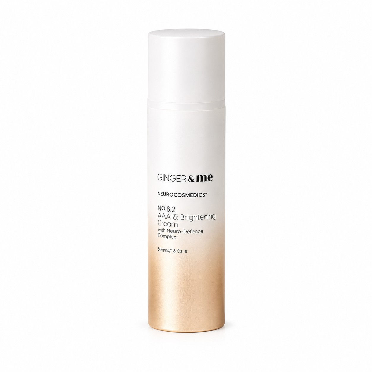 Ginger & Me No. 8.2 AAA & Brightening Cream 50g with Neuro-Defence Complex for brighter-looking skin