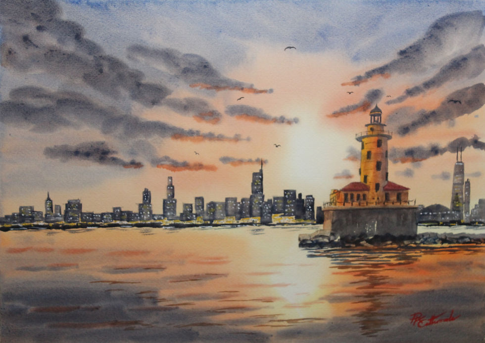 Peter Cattermole - Chicargo sunset PKC