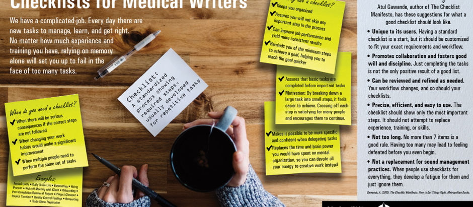 Checklists for Medical Writers