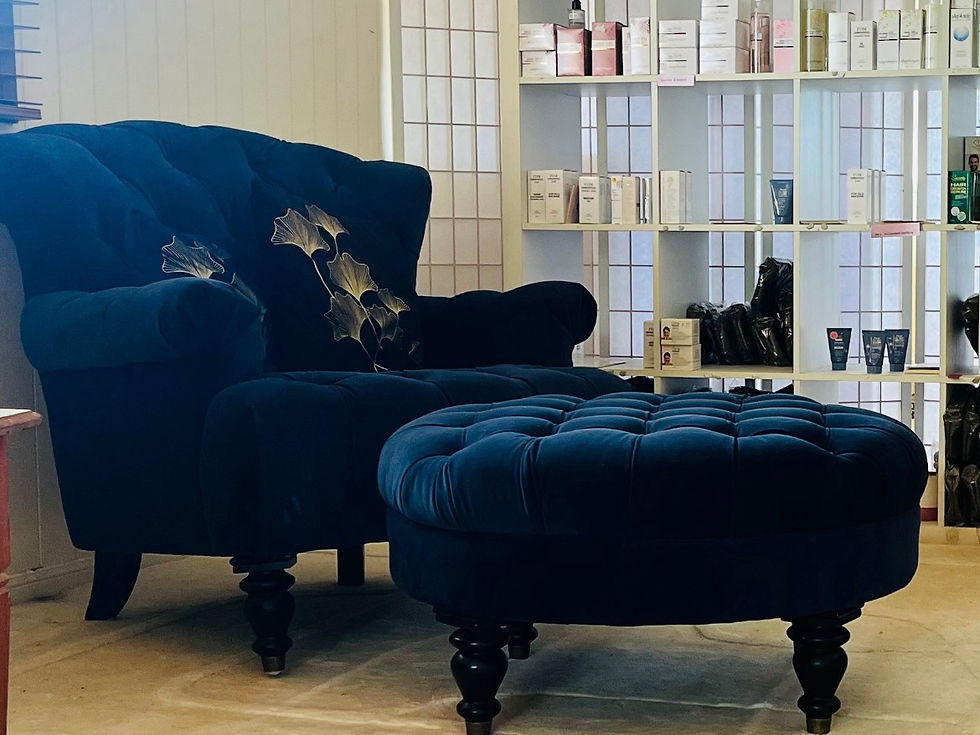 Serene beauty salon treatment room