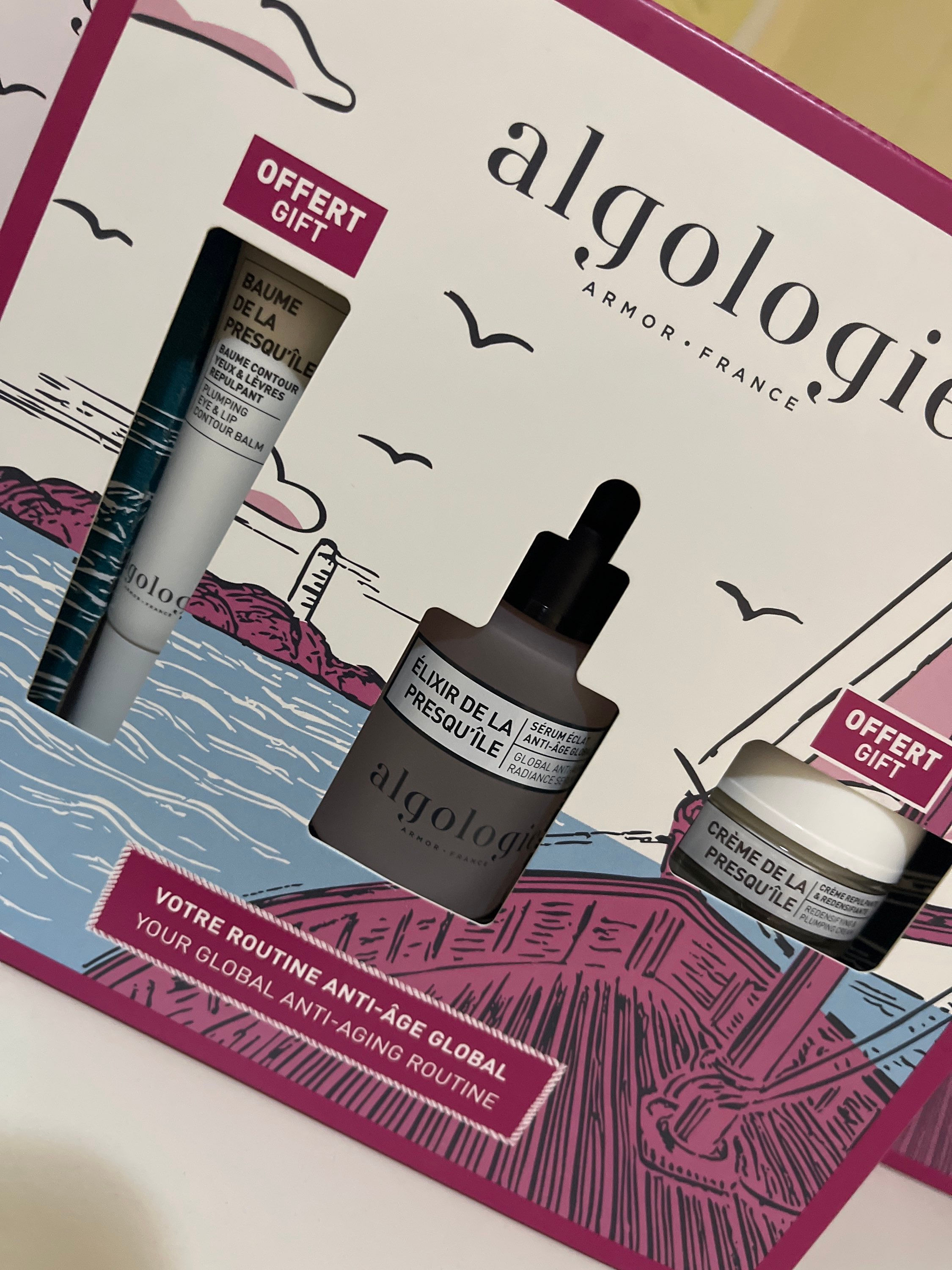 Global antiaging gift set- De La Presquile travel radiant skin  promo set