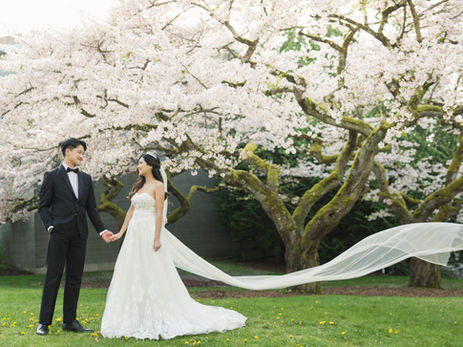 UBC Cherry Blossom Prewedding Photoshoot | Alisa & Kevin’s Romantic Spring Session