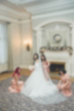 wedding photography with bride and bridesmaids
