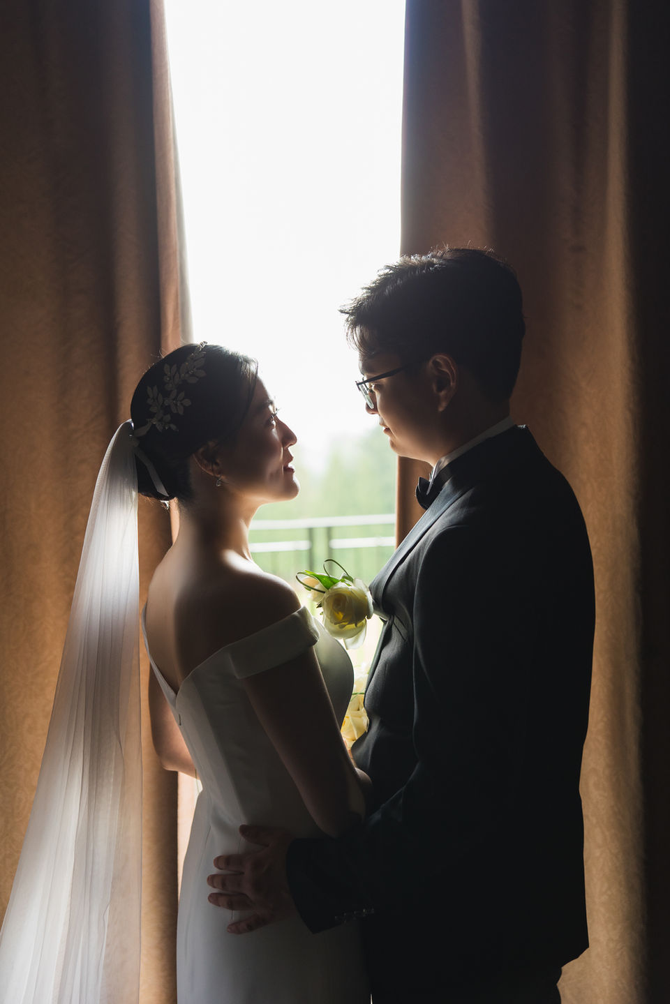 Wedding photo at westwood plateau golf and country club.