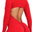 الصورة المصغرة: Women Long Sleeve Jumpsuit Zip Up Bodysuits Yoga Workout Unitards Bodycon One P