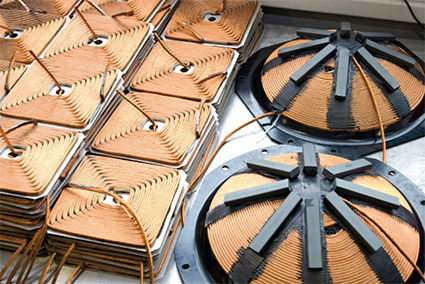 Spulenwicklung von Menu System