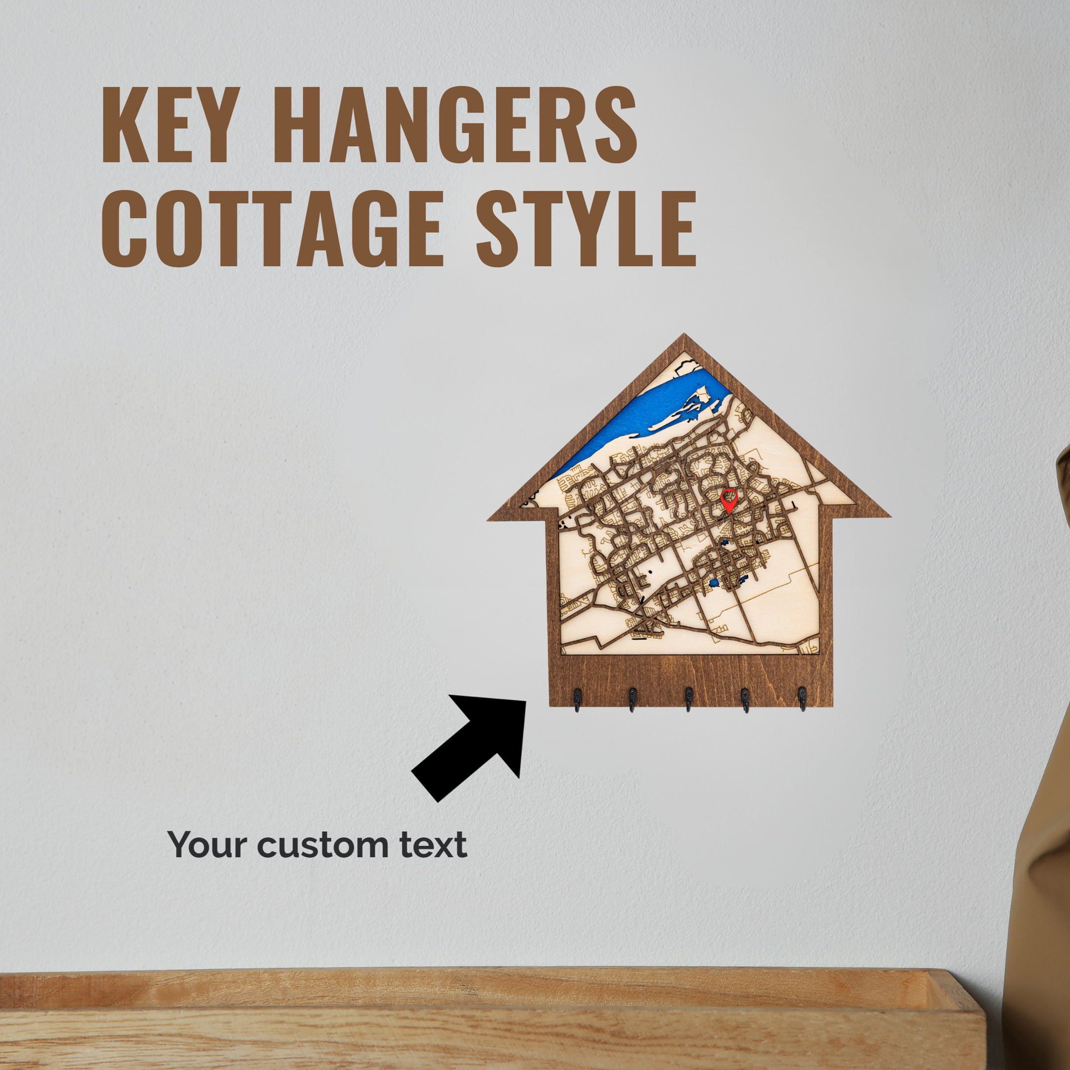 Porte-clés style cottage