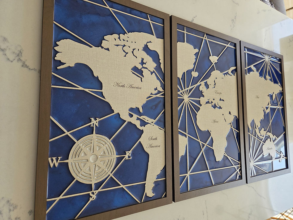 Miniature : Epoxy World Map