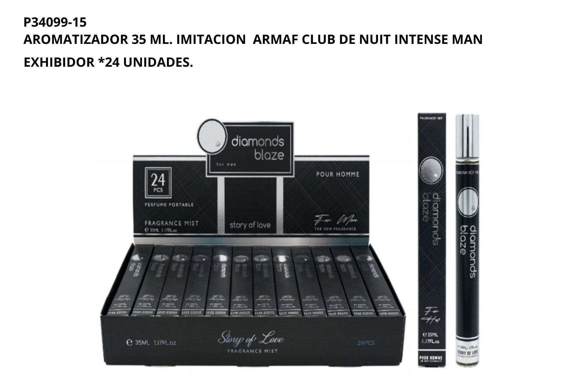 Perfume Armaf Club De Nuit Intense Man. Exhibidor *24 Unidades 35ML