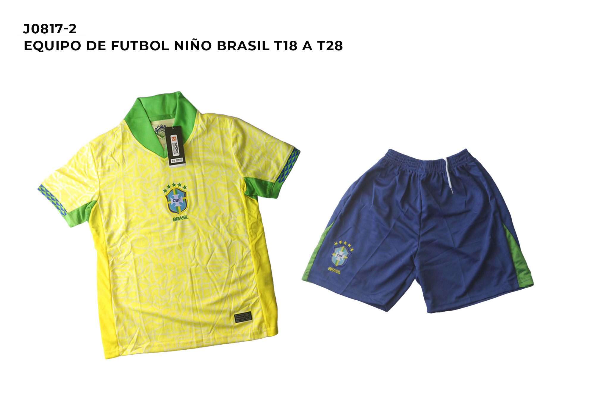 Equipo De Futbol  De Brasil Para Niño