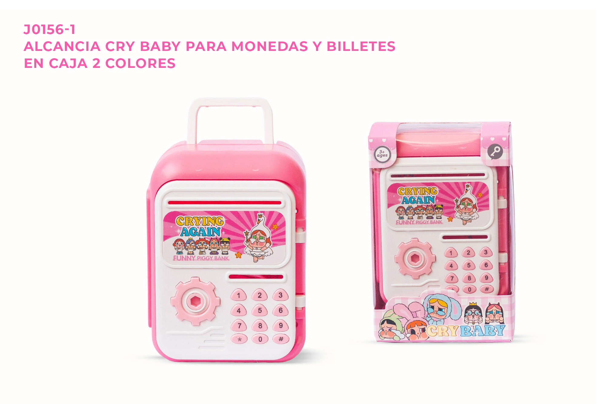 Alcancia Cry Baby Para Monedas Y Billetes