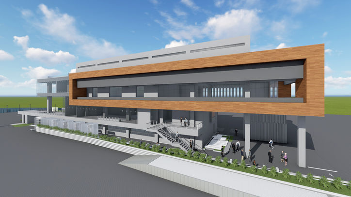 ASIA CONSTRUCTION GROUP office architectural design exterior perspective