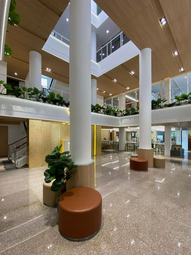 New Aurora office interior lobby