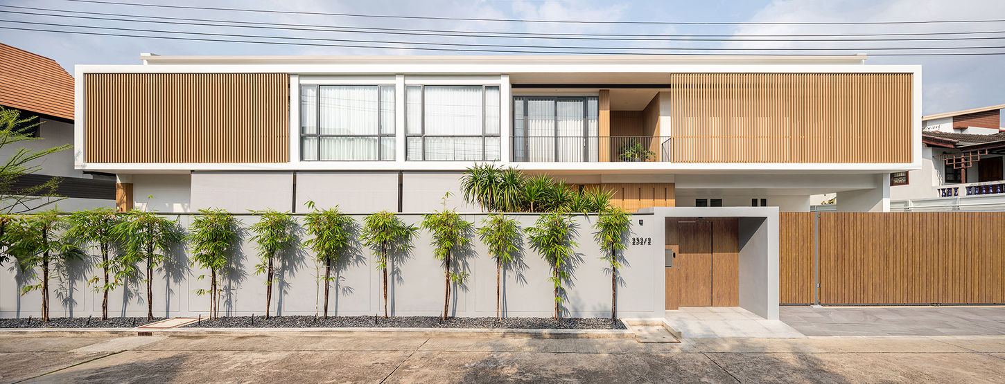 K.KANG RESIDENCE pool house exterior front view