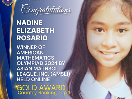Congratulations Nadine Elizabeth Rosario
