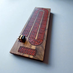 Cribbage Boards with Metal Pegs