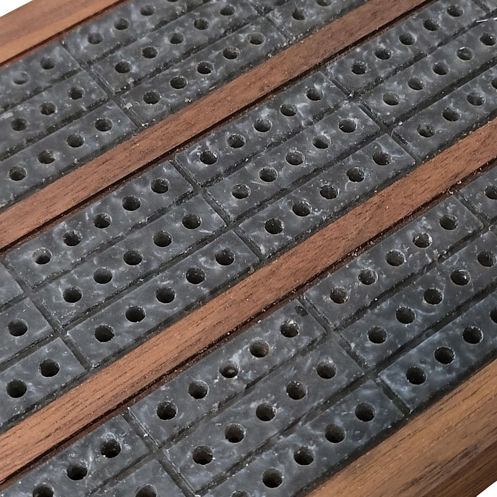Thumbnail: Silver Grey Cribbage Board