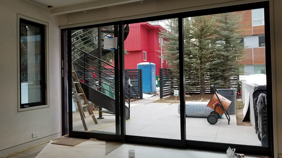 Multislide all aluminum door provided by Mountain View Window & Door
