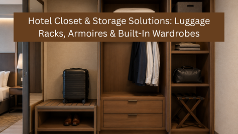Hotel Closet & Storage Solutions: Luggage Racks, Armoires & Built-In Wardrobes