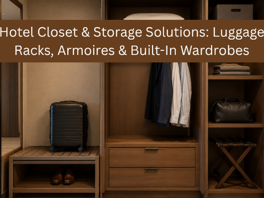 Hotel Closet & Storage Solutions: Luggage Racks, Armoires & Built-In Wardrobes