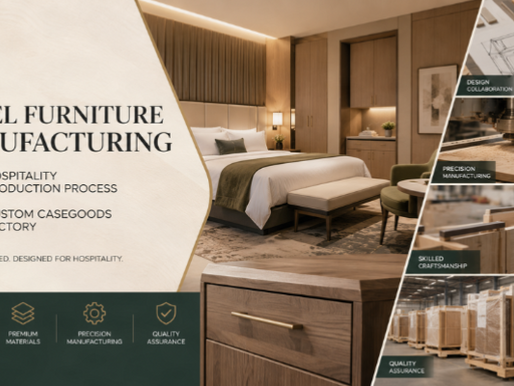 How Custom Hotel Furniture Manufacturing Works: Materials, Design & Production